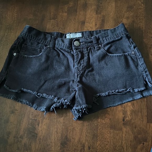 Free People Pants - Free People Black Jean Shorts!